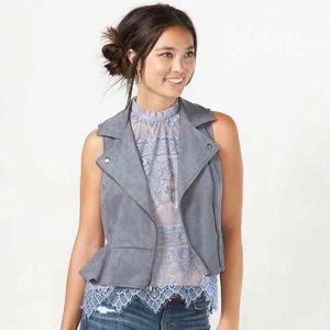 Lauren Conrad faux suede vest